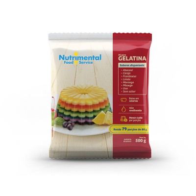 12106 - gelatina uva Nutrimental 500g rende 83 porções de 80ml