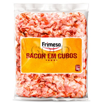 12111 - suíno - bacon cubos congelado Frimesa 1kg