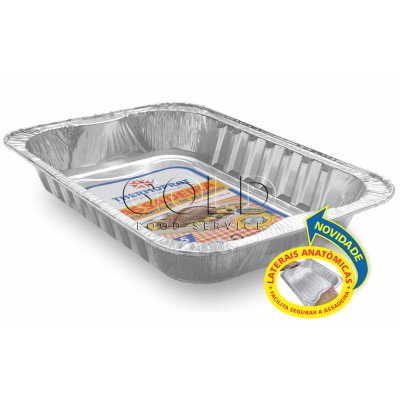 12157 - assadeira alumínio 8,5L retangular Thermoprat 52 x 36cm