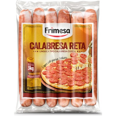 12298 - linguiça calabresa reta Frimesa 3kg