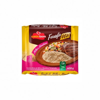 12523 - farofa mix de milho e mandioca Caldo Bom 400g