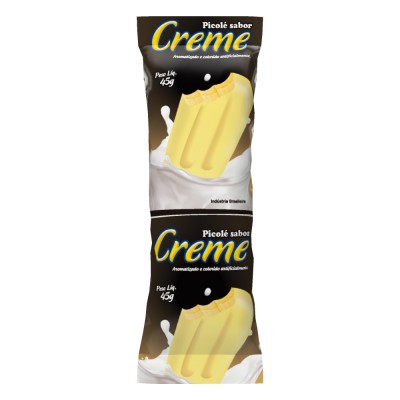 12626 - embalagem P/picolé creme 290un 6,7 x 19cm Bopp perolizado Rio Novo