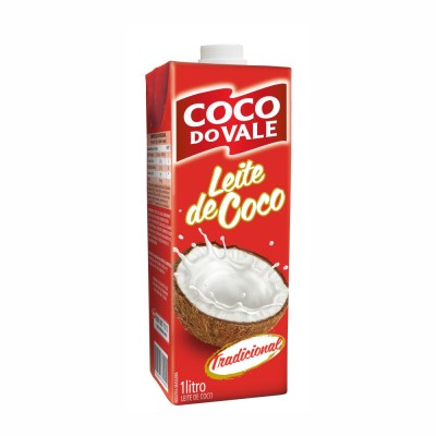 12738 - leite coco 20% gordura Coco do Vale TP 1L tradicional
