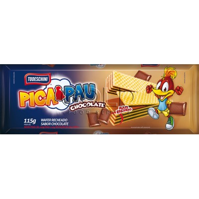 12969 - biscoito wafer chocolate Todeschini 115g