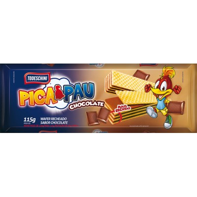 12969 - biscoito wafer chocolate Todeschini 115g