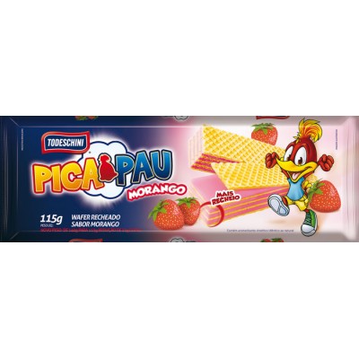 12970 - biscoito wafer morango Todeschini 115g