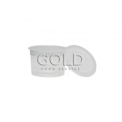 13011 - pote 145ml transparente redondo com tampa freezer/micro Plaszom 25un