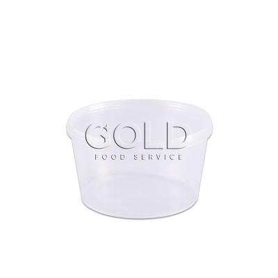 13015 - pote 1L transparente redondo com tampa com lacre freezer/micro Prafesta 10un
