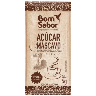 13028 - sachê açúcar mascavo Bom Sabor 200 x 5g