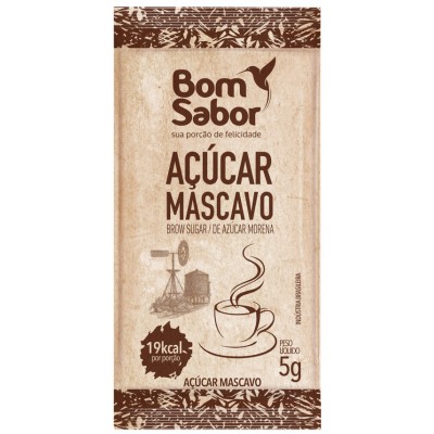 13028 - sachê açúcar mascavo Bom Sabor 200 x 5g