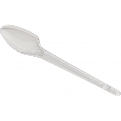 13089 - colher descartável sobremesa cristal Strawplast 1.000un