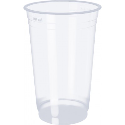 13242 - copo descartável 700ml transparente liso PP Copobras 25un CFT770 (tampa 10948)