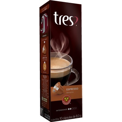 13297 - cápsula café expresso ameno 3 Corações 10un