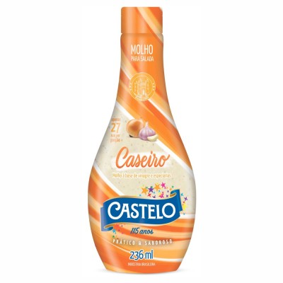 13328 - molho para salada caseiro Castelo 236ml