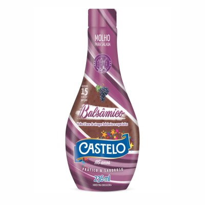 13330 - molho para salada balsâmico Castelo 236ml
