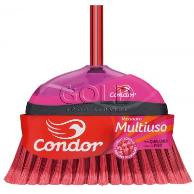 13361 - vassoura multiuso V-35 com cabo de 120cm Condor