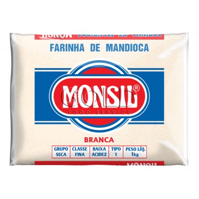 13501 - Farinha de mandioca branca 1kg plástico Monsil