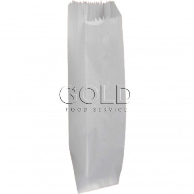 13545 - saco de papel branco para talher 5,5 x 25cm 500un