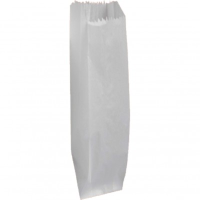 13545 - saco de papel branco para talher 5,5 x 25cm 500un