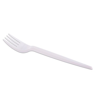 13844 - garfo descartável refeição premium branco Prafesta 1.000un