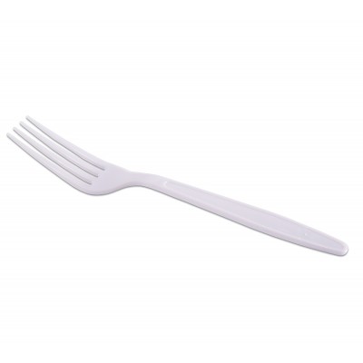 13845 - garfo descartável refeição master branco Prafesta 500un