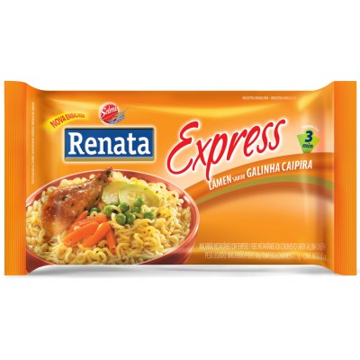 13860 - macarrão instantâneo sabor galinha caipira Renata 85g
