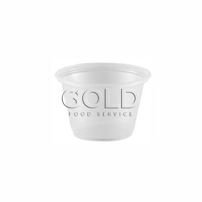 14026 - pote 100ml transparente redondo sem tampa PS Copaza 100un (tampa 16419)