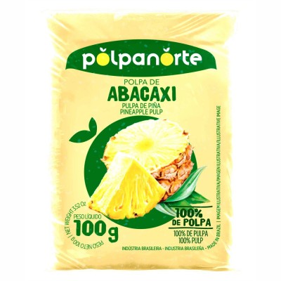14030 - polpa de abacaxi polpanorte 10 x 100g