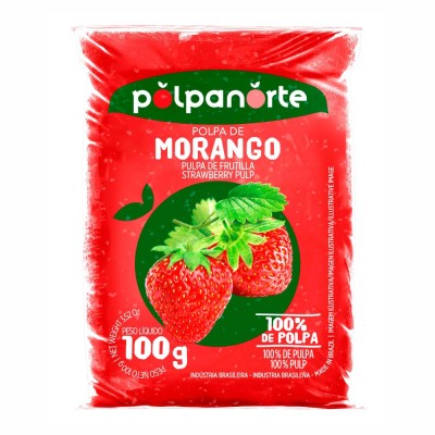 14031 - polpa de morango polpanorte 10 x 100g