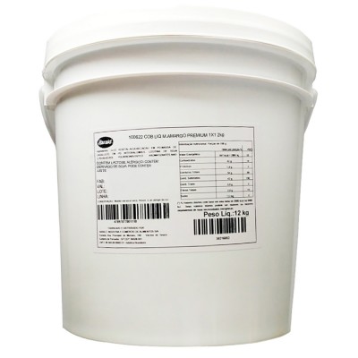 14088 - cobertura líquida chocolate meio amargo premium 12kg Harald