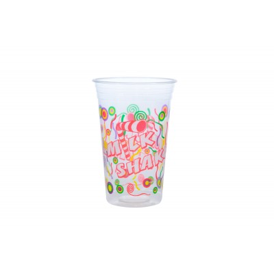 14176 - copo 330ml impresso Milk Shake PP Kopus 50un (tampas 1267/7669)