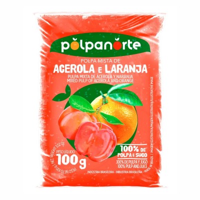 14179 - polpa de acerola c/laranja e cenoura polpanorte 10 x 100g