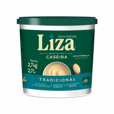 14668 - maionese liza caseira balde 2.7kg