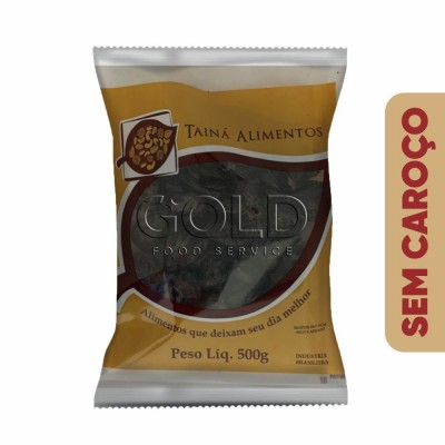 14701 - ameixa preta seca s/caroço 110/132 Tainá 500g