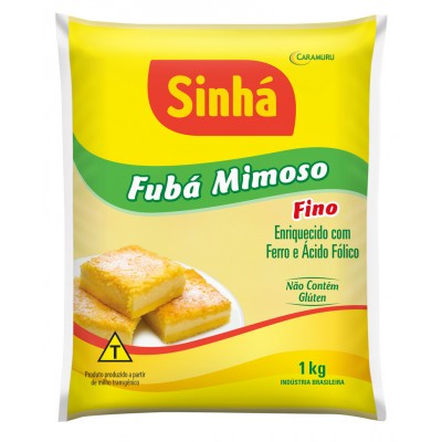 14838 - fubá amarelo mimoso fino Sinhá 1kg