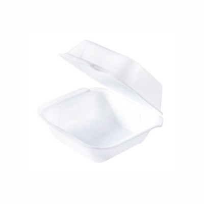 14975 - hamburgueira isopor 02 branca Fibraform 200un 15 x 15 x 7,5cm HF02