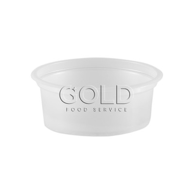 15285 - pote 75ml transparente redondo sem tampa PS Copaza 50un (tampa 16419)