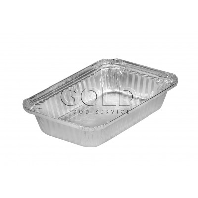 15295 - bandeja alumínio 750ml retangular com tampa Thermoprat 100un