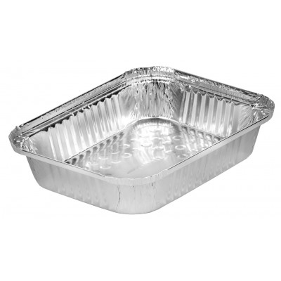 15297 - bandeja alumínio 1,15lt retangular com tampa Thermoprat 100un