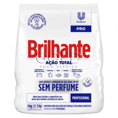 15333 - sabão em pó sem perfume Brilhante pacote 4kg