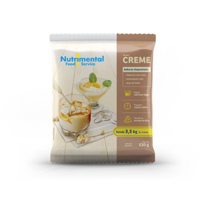 15375 - creme com leite abacaxi c/coco Nutrimental 520g rende 44 porções de 80ml