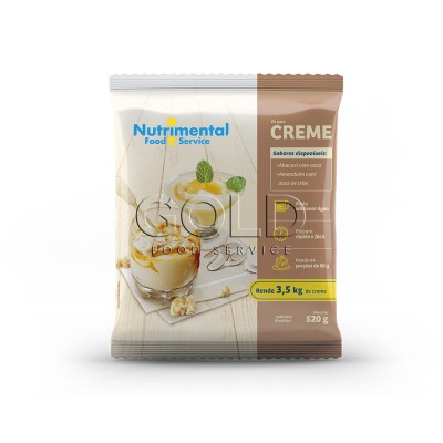15510 - creme com leite amendoim c/doce leite Nutrimental 520g rende 44 porções de 80ml
