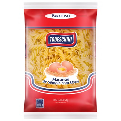 15568 - macarrão parafuso ovos Todeschini 500g