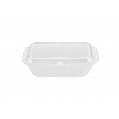 15586 - lancheira isopor tampa articulada 01 Bom Apetite 100un 22,5 x 16,9 x 7cm BH101