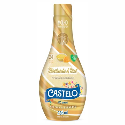 15739 - molho para salada mostarda e mel Castelo 236ml