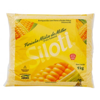 15750 - fubá amarelo médio (italiano) Siloti 1kg