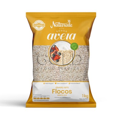 15794 - aveia em flocos Naturale 1kg