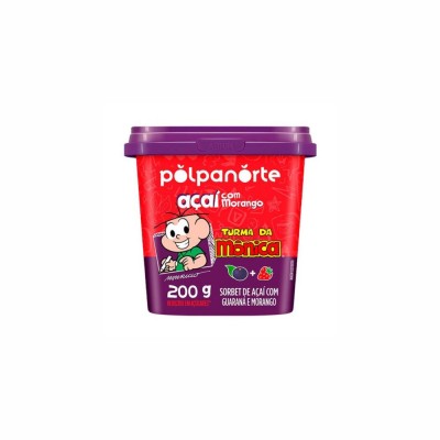 15807 - açaí morango Turma da Mônica polpanorte pote 200g