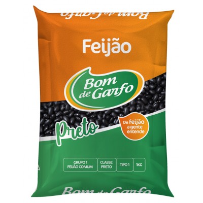 16332 - feijão preto Bom de garfo 1kg