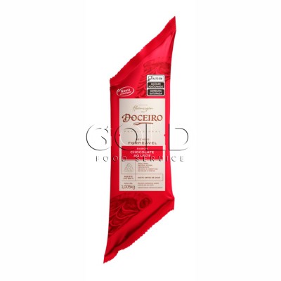 16673 - recheio forneável chocolate ao leite Doceiro bisnaga 1,005kg